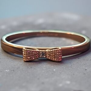 Kate Spade Rose Gold-Tone Bow Bracelet